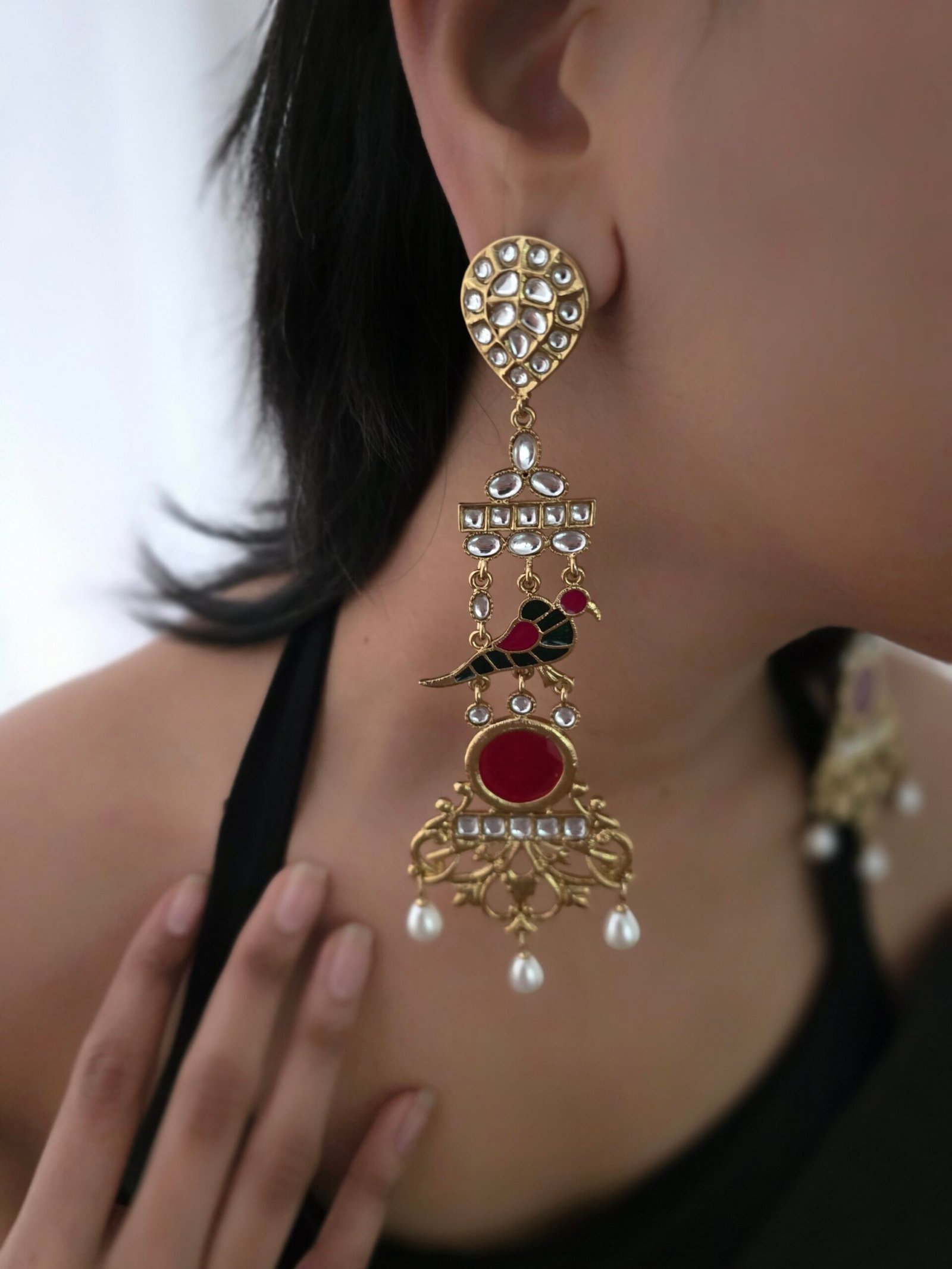 Pihu Handcarved earrings - Image 3