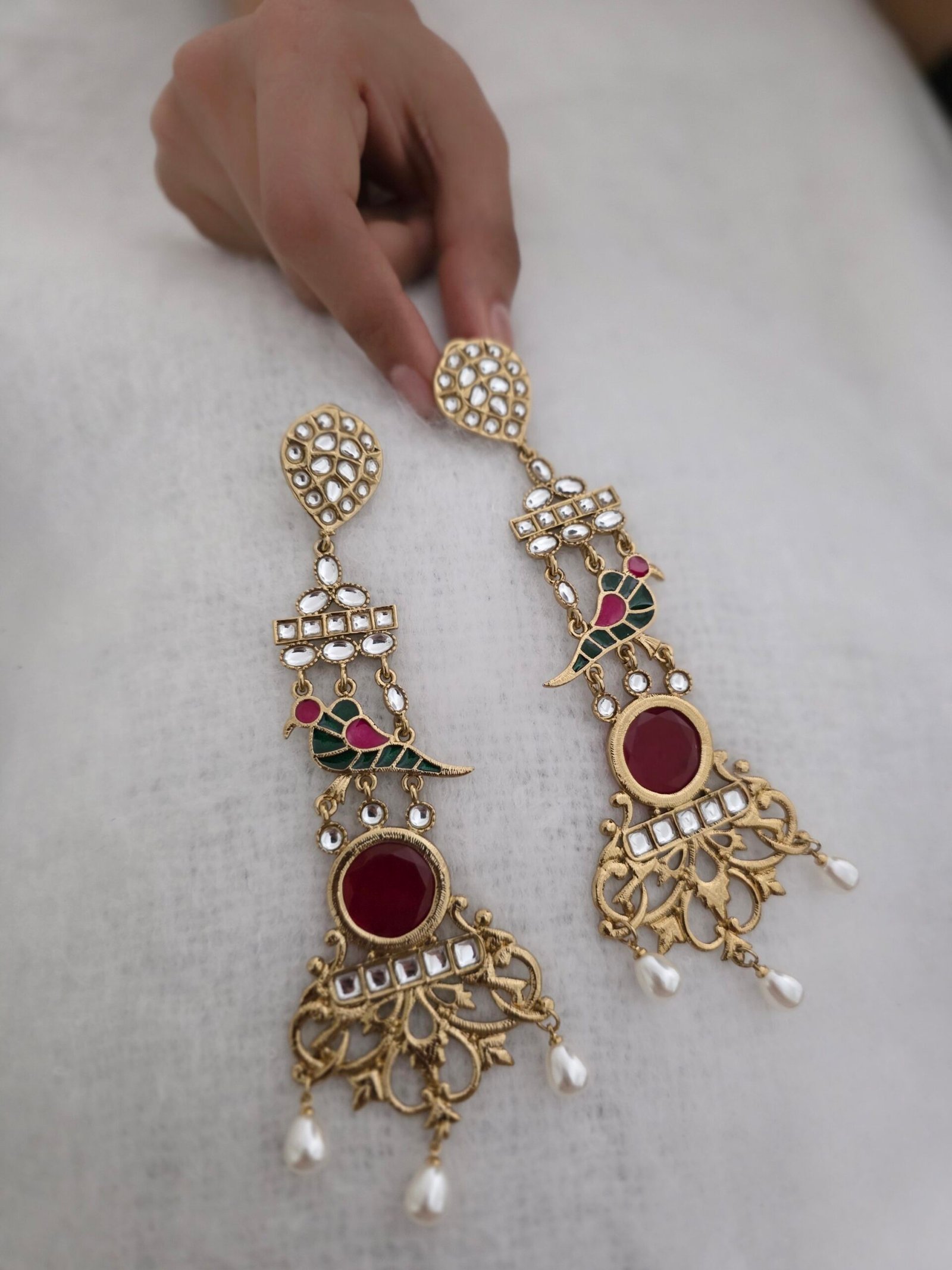 Pihu Handcarved earrings