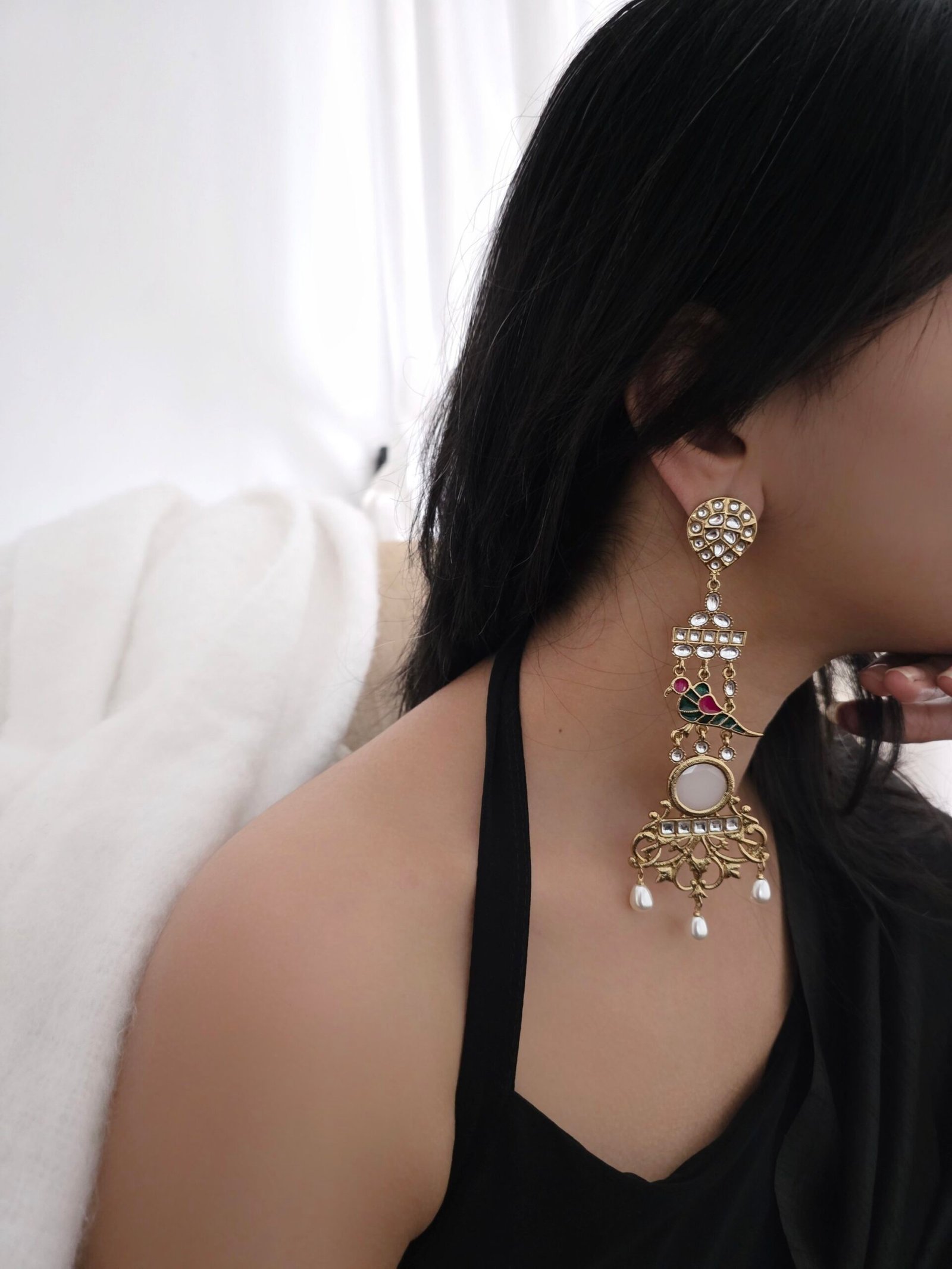 Pihu Handcarved earing