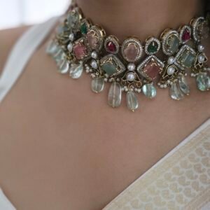 Charlotte semi-precious quartz choker