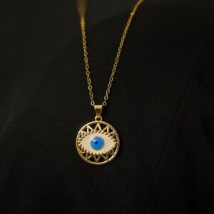 Evil eye delicate necklace